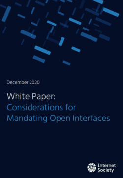Considerations for mandating open interfaces
